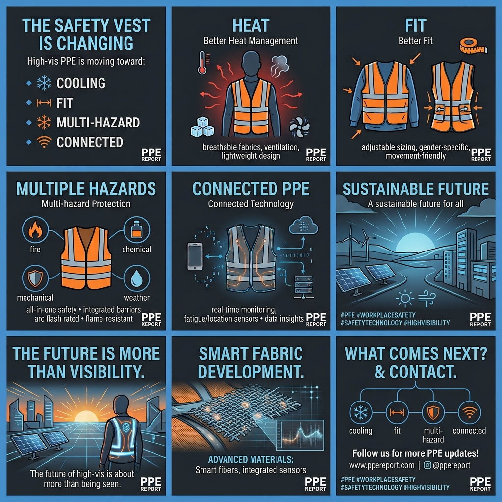 High-visibility safety vest